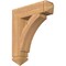 Ekena Millwork Thorton Arts & Crafts Smooth Bracket, Western Red Cedar, 5 1/2"W x 24"D x 28"H BKT06X24X28THR03SWR - alternate 1